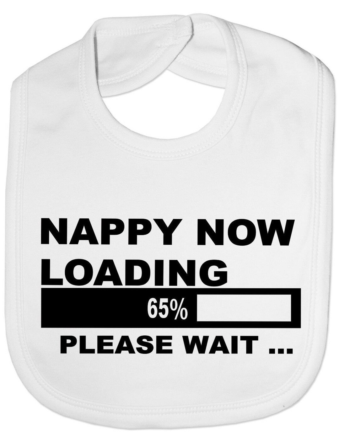Nappy Now Loading Funny Baby Toddler Newborn Bib Gift - Etsy
