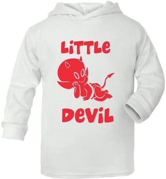 Print4u Little Devil Supersoft Baby Hoodie Etsy