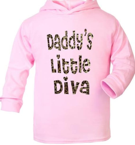Daddy's Litle-diva Neugeborenes Baby Mädchen Junge Kapuzenpulli Geschenk Daddy's Litle-diva Neugeborenes Baby Mädchen Junge Kapuzenpulli Geschenk