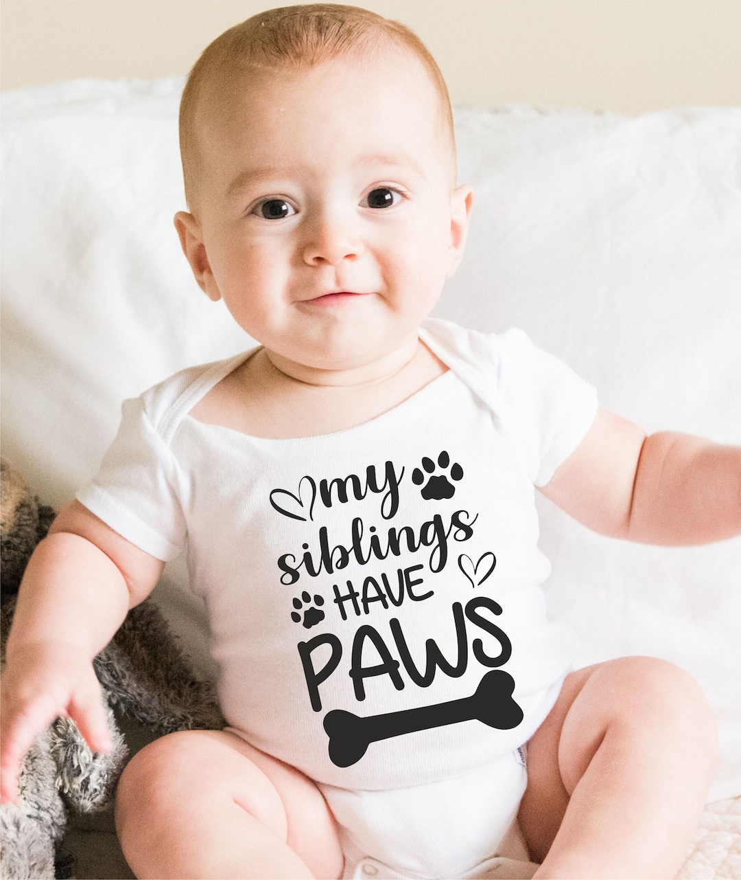 New Born Clothes Baby Boy My Big Brother Has Paws Animal Lover