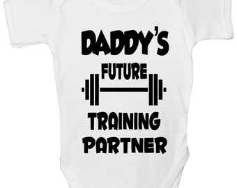 Daddy es Future Training Partner Jungen Mädchen Baby babygrow