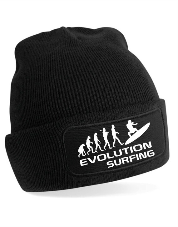 Print4u Evolution of Surfing Beanie Hat Birthday Idea for Lovers