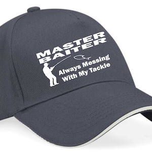 Print4u Master Baiter Baseball Cap Fishing Anglers Birthday Gift For Men And Women