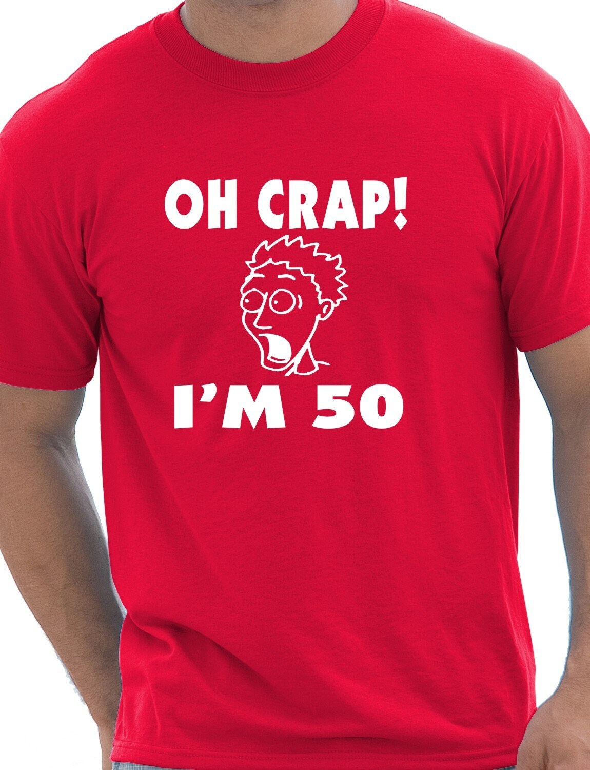 Print4u Oh Crap I'm 50 Mens Birthday 50th Birthday Novelty Funny T