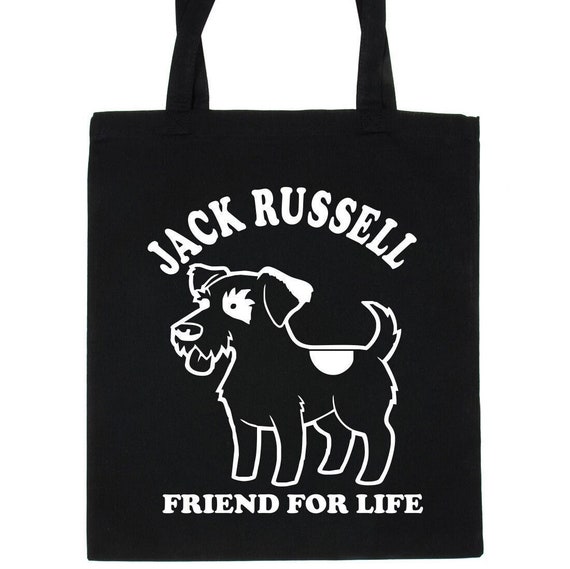 Jack Russell Sac Fourre-tout Réutilisable En Jute Pour Amoureux Des Chiens, Naturel, Taille Unique