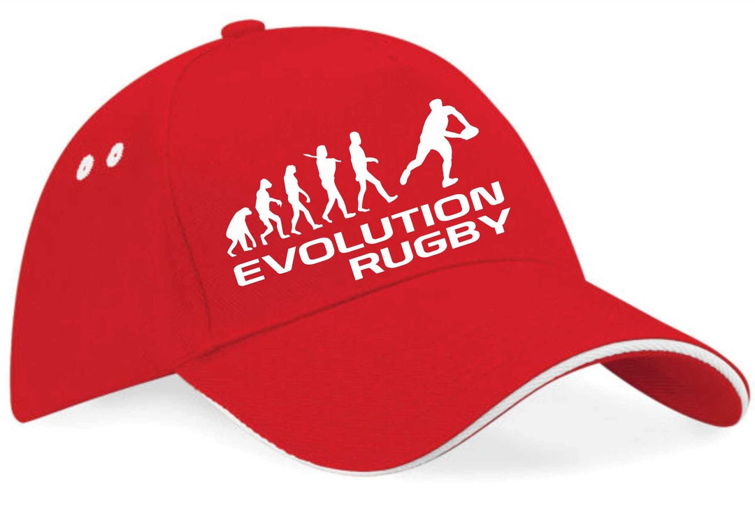 Mit Rugby Cap Print4u Evolution of Rugby Baseball Cap Birthday Gift for Men and ...