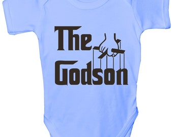 The Godson Babygrow Weste Babykleidung Taufgeschenk Lustiges Geschenk