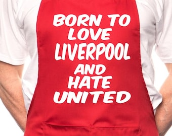 Funny Liverpool Hates United Apron, Novelty BBQ Gift