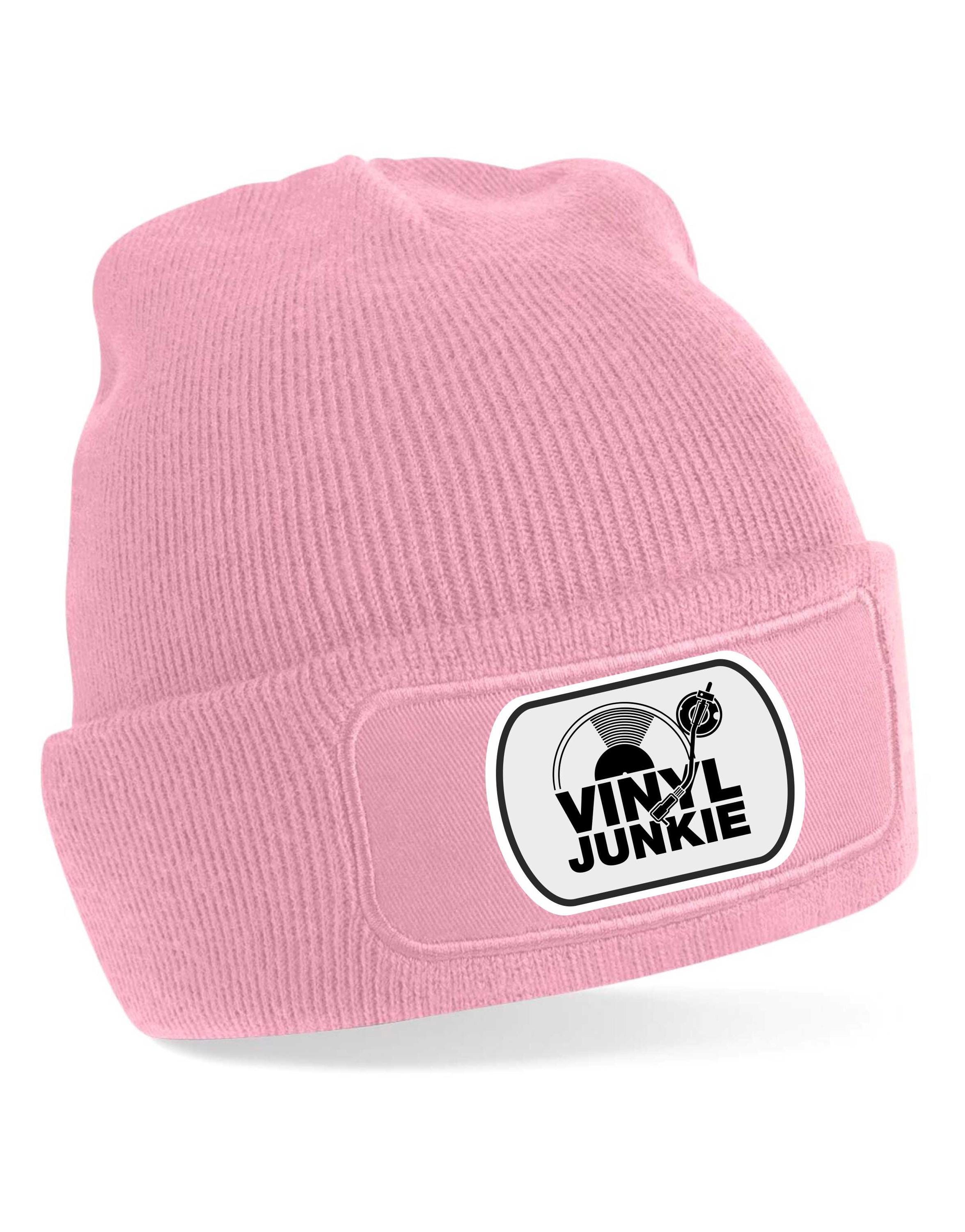 Print4u Vinyl Junkie Music Lover DJ Funny Unisex Beanie Hat Funny