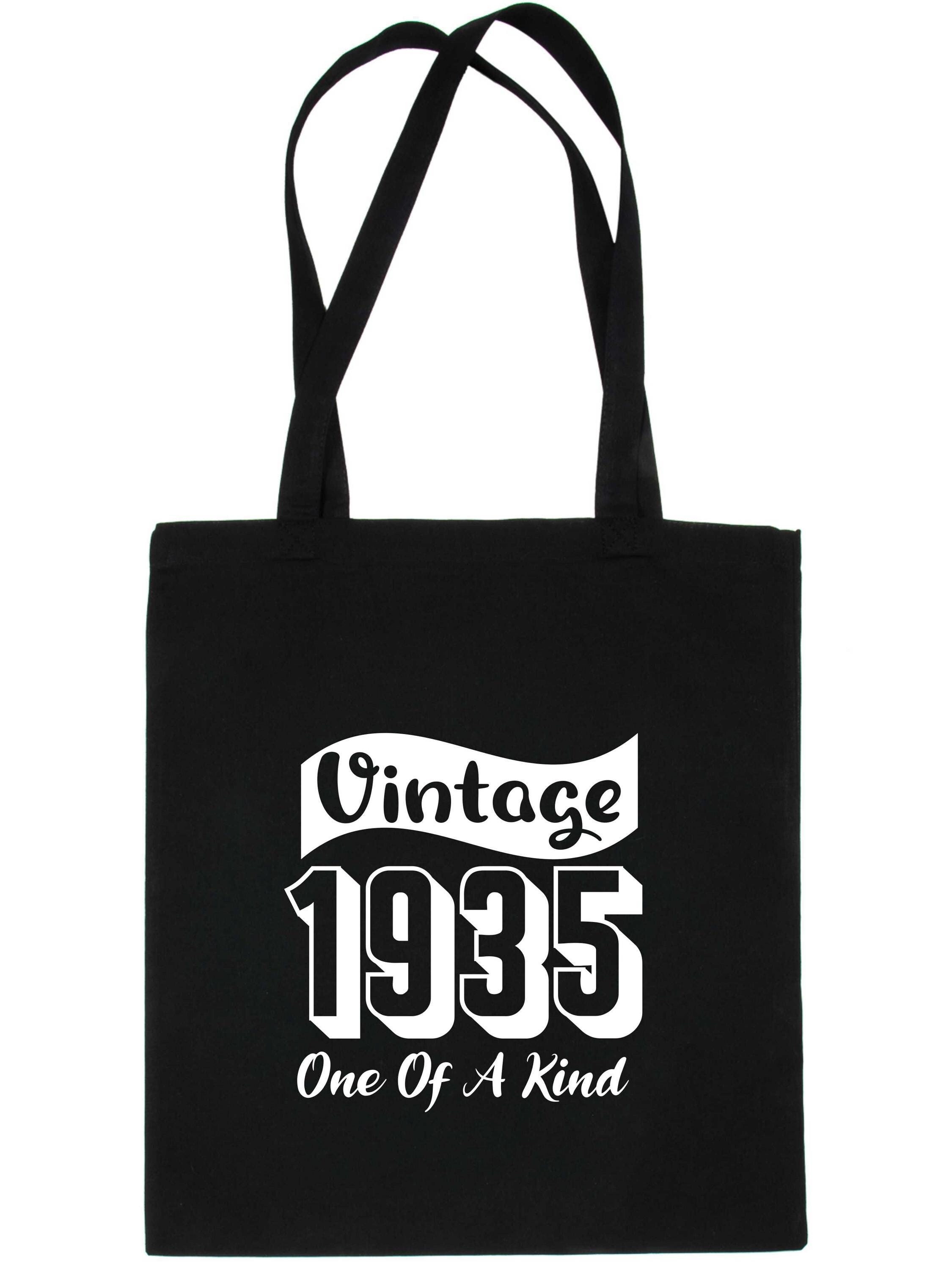 Print4U Born In 1935 90th Birthday Age 90 Funny Re-Useable Shopping Tote Bag