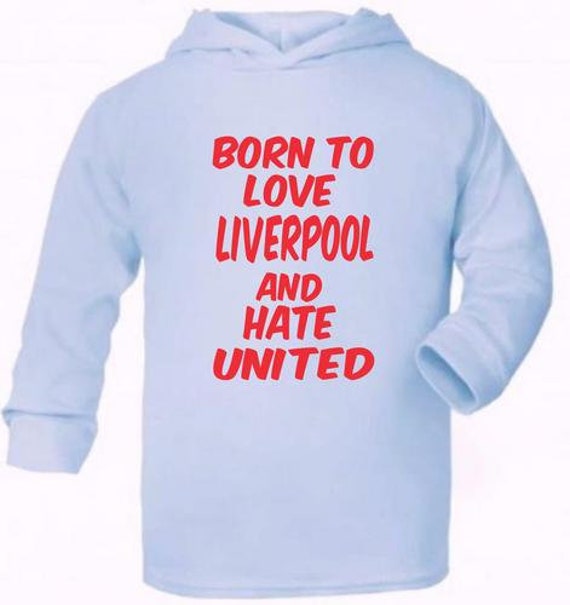 Print4U Unisex Babys Love Liverpool Hate Man Utd Baby Bib