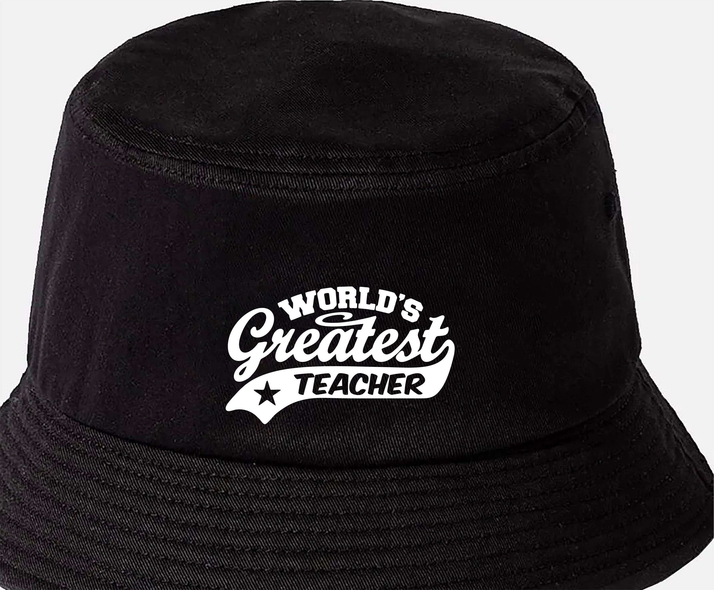 World's Greatest Teacher Bucket Hat, Organic Cotton UPF50+ - Etsy