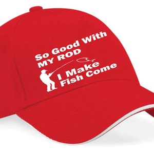 Print4u So Good With My Rod Baseball Cap Fisherman Anglers Birthday Gift For Men And Women