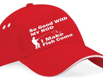 Funny Fisherman Baseball Cap, Angler Gift for Men & Women