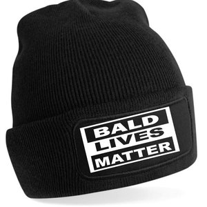 Print4u Bald Lives Matter Beanie Muts Geweldig vaderdagcadeau Perfect voor verjaardagen