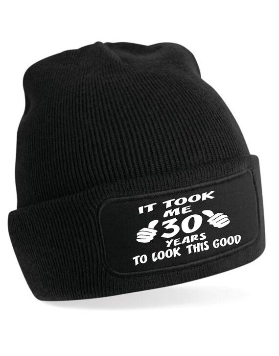 値下げ中！ideaswam Birth Of idea Beanie 30th Birthday Beanie Hat: 'it Took 30 Years' - Etsy