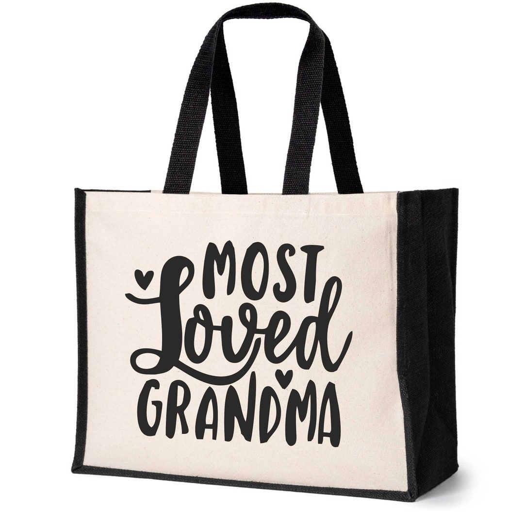 CafePress 'Going To Grandma's' Natural Canvas Tote Bag - Reusable Shopping Bag, 2 Sizes Available
