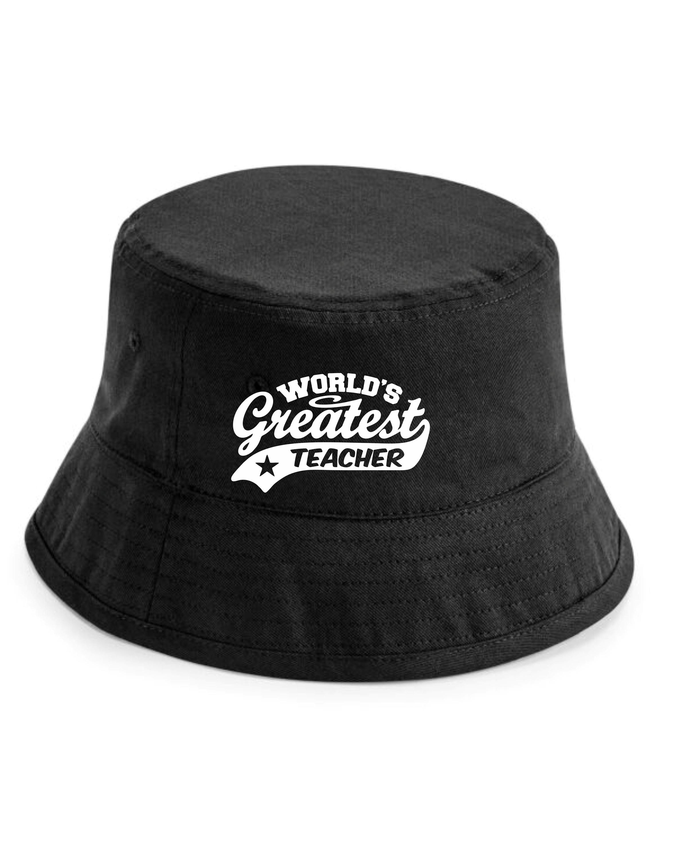 World's Greatest Teacher Bucket Hat, Organic Cotton UPF50+ - Etsy
