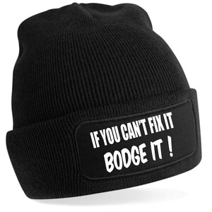 Bodge It Beanie Hat - Funny Winter Cuffed Beanie