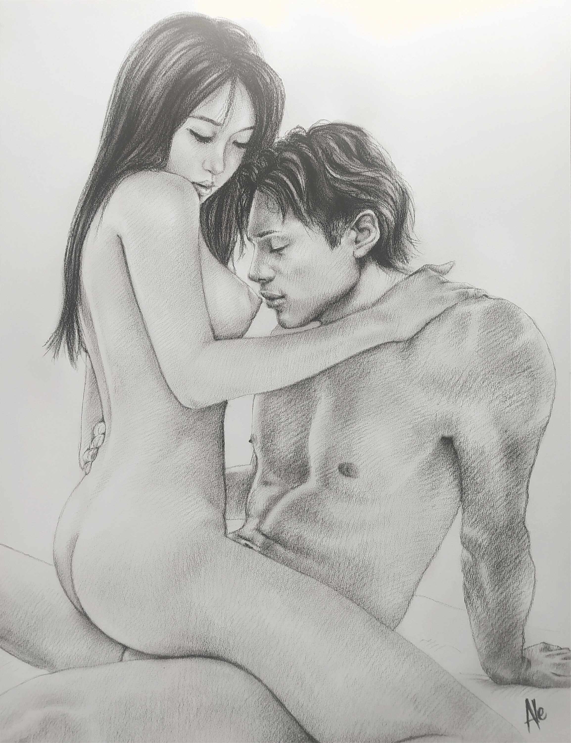 Drawing sex scene