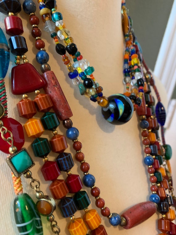 Beautiful Vibrant Boho Vintage Jewelry Set