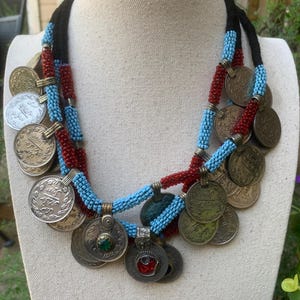 Vintage Middle Eastern Coin Necklaces 9
