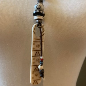 Vintage African Bone Tribal Necklace