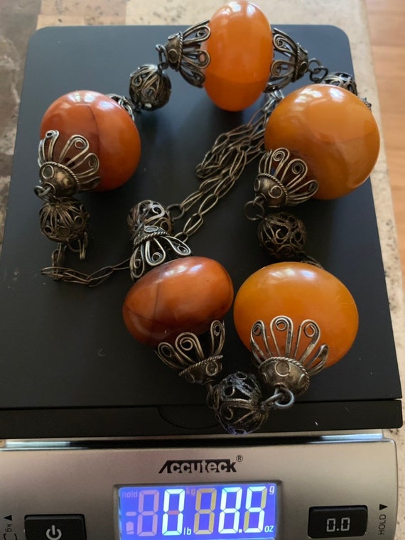 African Copal Amber Necklace Bead Etsy