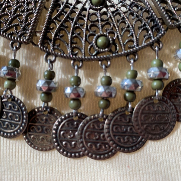 Middle Eastern Vintage Coin Style Necklace