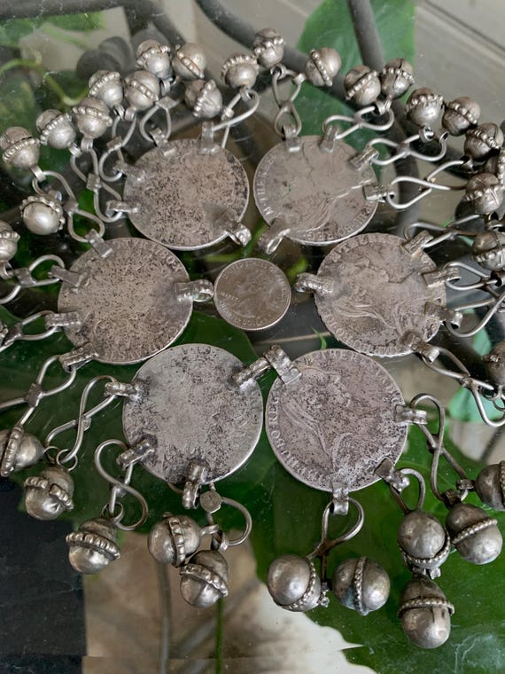 Yemen Antique Maria Theresa Coin Thaler sterling Silver Pendant