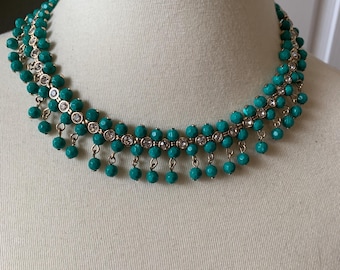 Vintage Avon Emerald Green Necklace