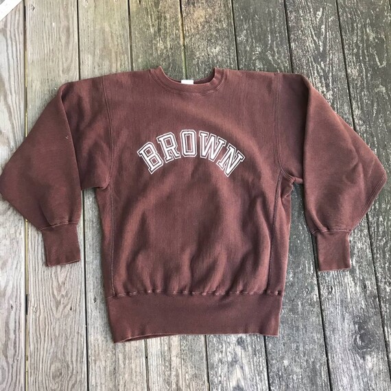 Vintage Champion 1990s Brown Uni SweatShirt RI
