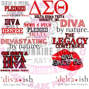 Delta-Signatur-Theta JPEG PNG Bündel | 23 Sorority Designs | Griechische Leben Cut Dateien für Cricut & Silhouette | Digitaler Download (svg; anfordern)