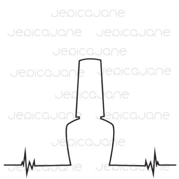 Download Free Nail Polish Heartbeat Svg Cut File Jpg An Png Digital Etsy SVG Cut Files