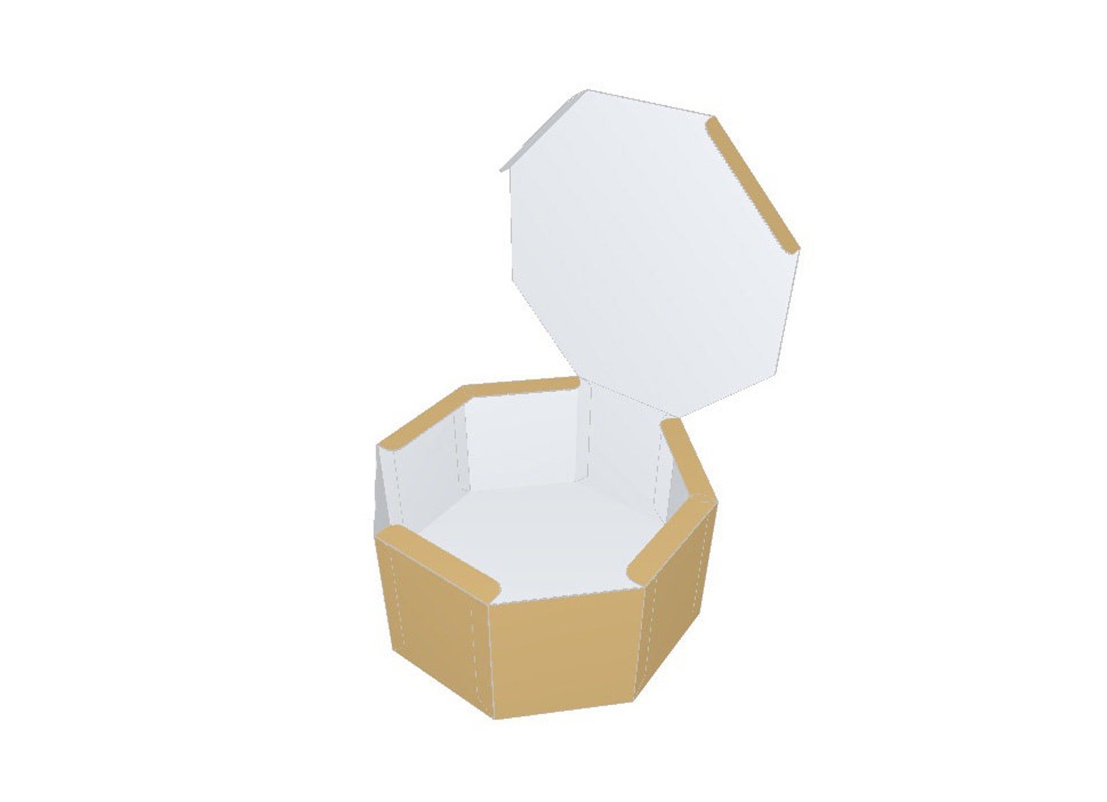 Octagonal box template octagon box svg gift box packaging Etsy