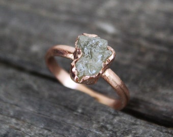 Rough Diamond Ring Etsy