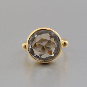 Green Amethyst Ring, Prasiolite Ring, Sterling Silver Ring, 14K Gold Ring, February Birthstone, Bridal Jewelry, Wedding Jewelry