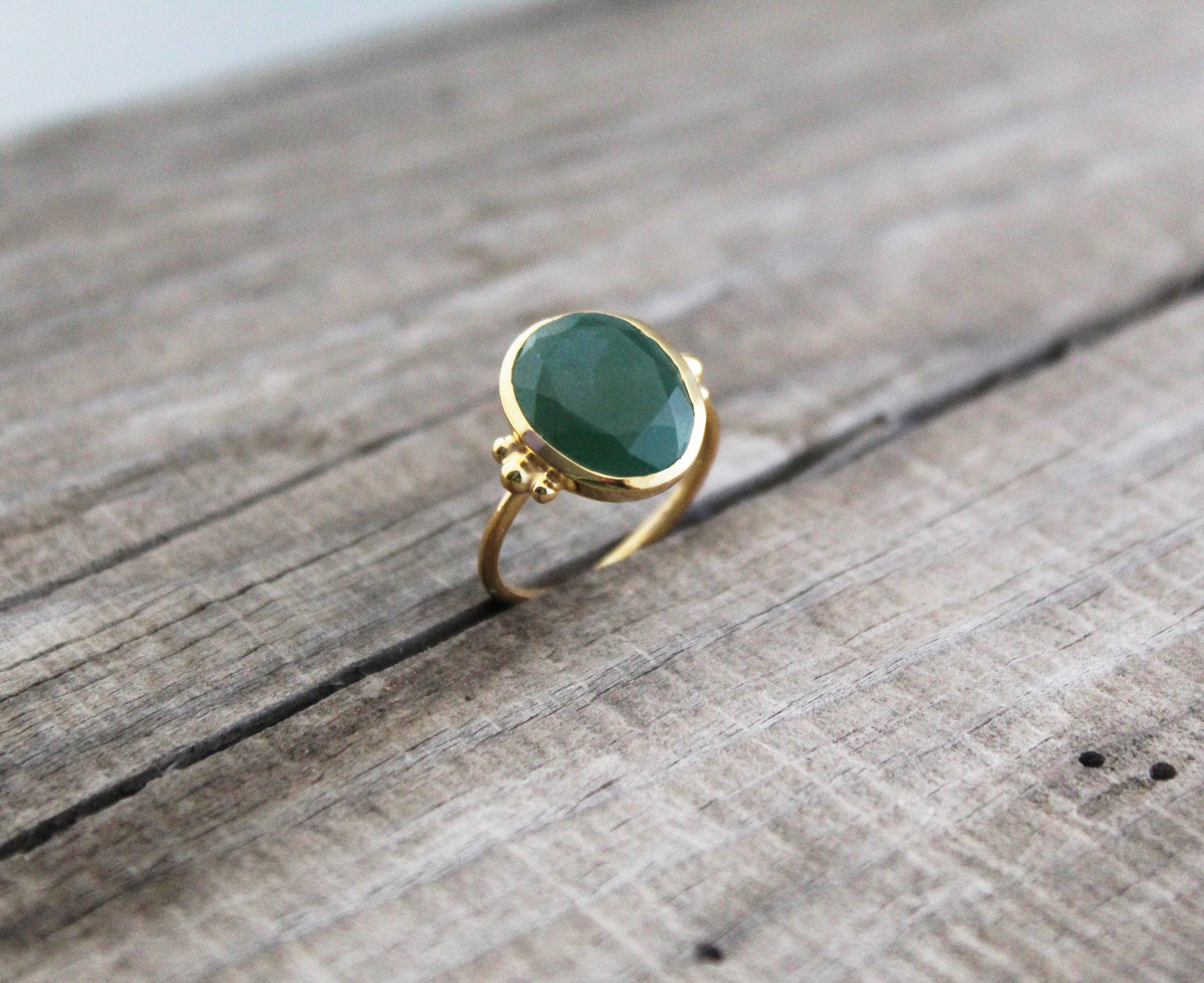 Green Onyx Ring Green Aventurine Ring Gemstone Ring Rings | Etsy