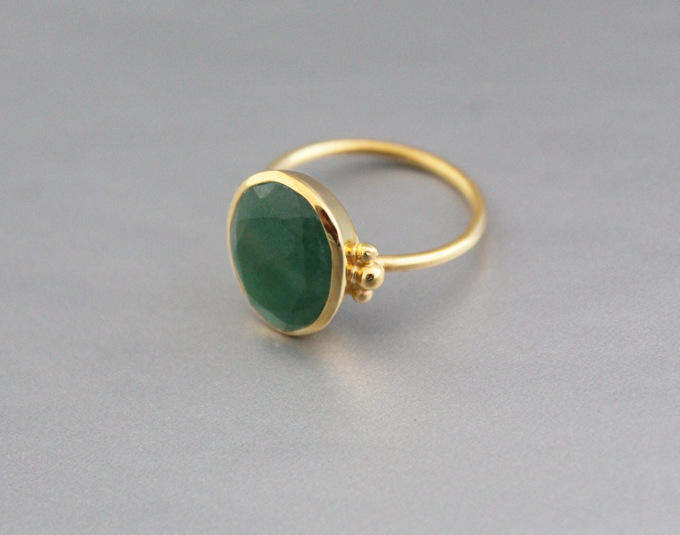 Green Onyx Ring Green Aventurine Ring Gemstone Ring Rings | Etsy