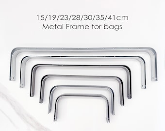 Metalen frame / hardware voor dokterstas met schroeven (15cm/19cm/23cm/28cm)