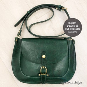 Leather Saddle bag pattern/leather bag pattern/leather bag template/Leathercraft Pattern/PDF Pattern/women bag pattern/crossbody bag