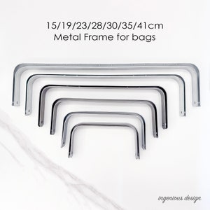 Metal frame / hardware for doctor bag with screws 15cm/19cm/23cm/28cm zdjęcie 1