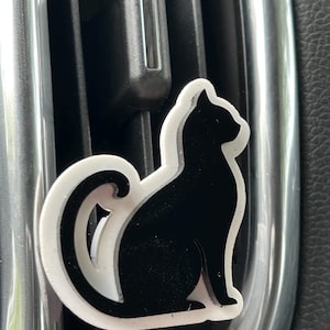 Cat Car diffuser Accessories, Cat lover car, Vent clip Air Freshener, Car decoration, Cute Cat Design Acrylic Vent Clip - Car Freshener