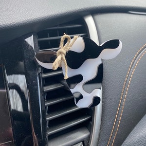 Cow Car Accessories, cow print car accessory, Vent clip Air Freshener,  Car Freshies, Car decoration, FA gift idea, 4-H Gift,