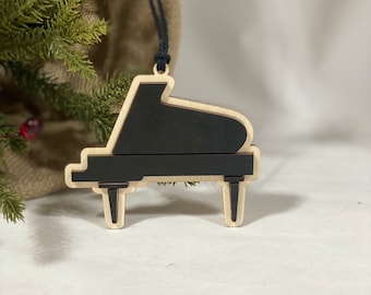 Personalized Piano Player Ornament, Pianist Christmas Ornament, Custom ...