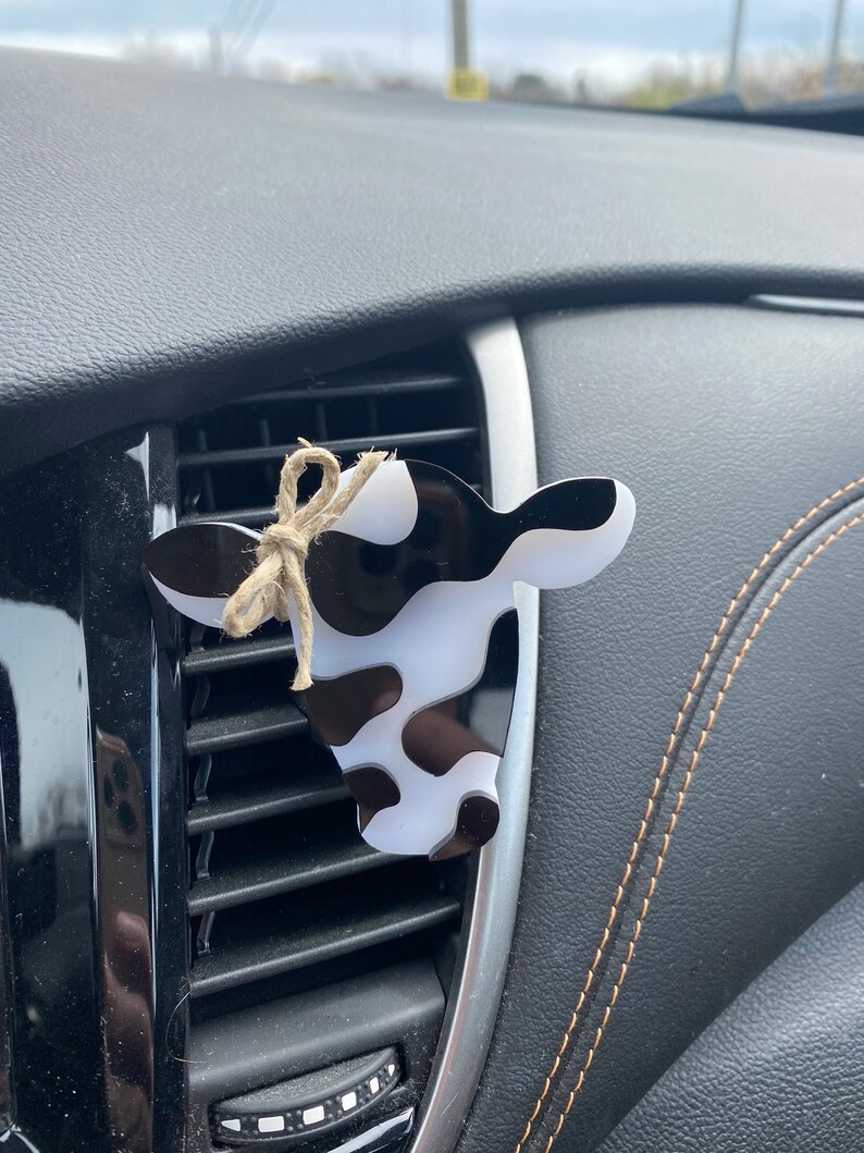 Cow Car Accessories Car Freshies Cow Print Car Accessories Etsy
