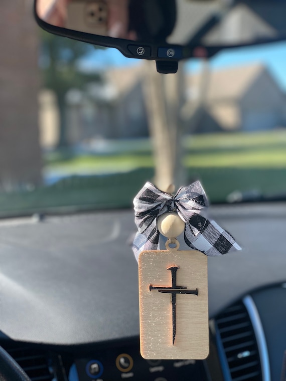 Car Charm, Rear View Mirror, Mirror Charm, Religious Charms, Gift for Her,  New Car Gift, Inspirational Car Accessories, Encouragement Gift 