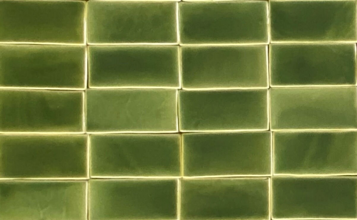 Azulejos de la chimenea victoriana hechos a mano en verde pino | Etsy