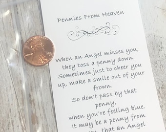 Pennies From Heaven Printable Poem