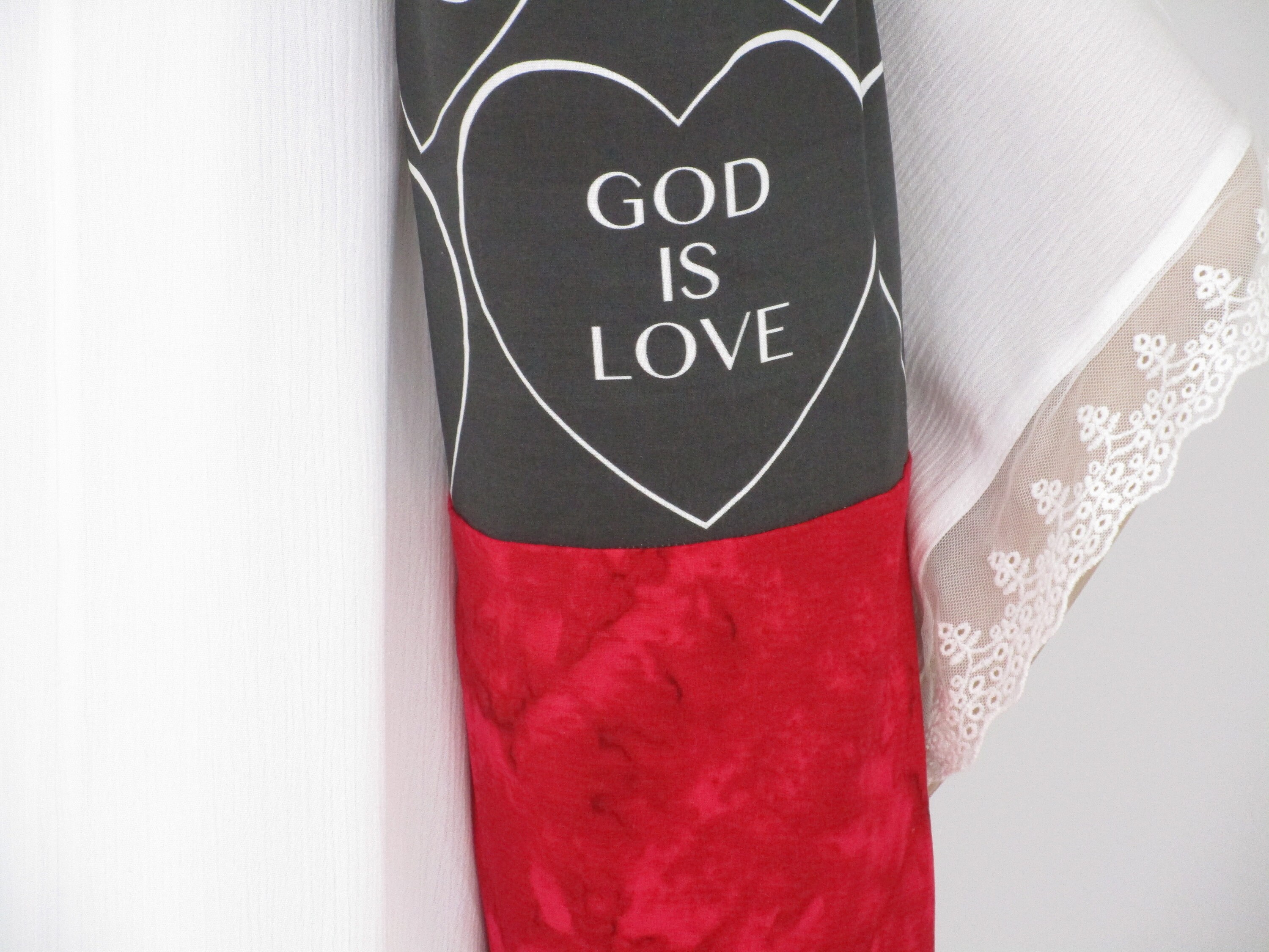Worship Flag Bag You Are Loved Black and Red Holder For Praise Dance Flags Heart Bag Etsy